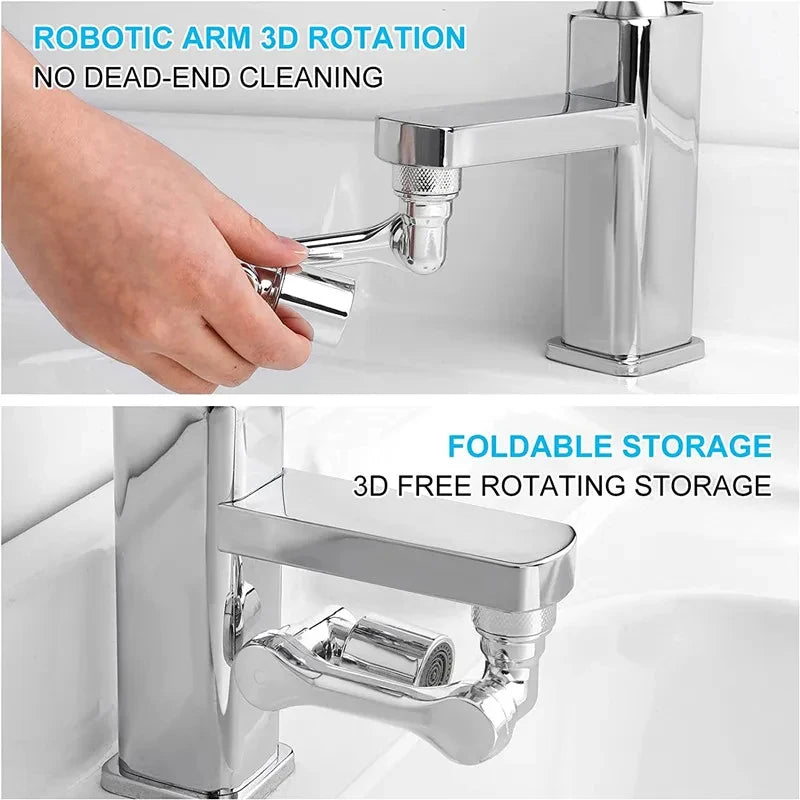 1pc Metal 1080° Universal Rotation Faucet Aerator Bubbler Nozzle Kitchen Tap Sprayer Head Adaptor Washbasin Faucet Extender