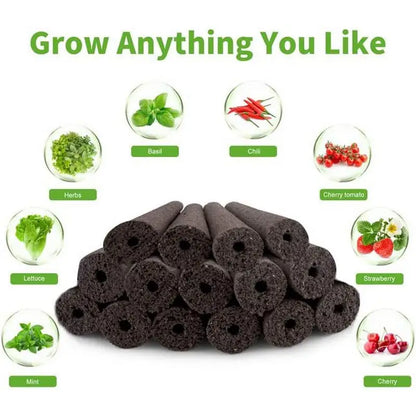 Hydroponic Grow Sponges 96PCS Hydroponic Faster Rooting Planting System Planting Basket Cover Plant Starting Kit Garden Supplies