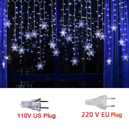 3.2M Christmas Snowflakes LED String Lights