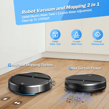 GOOVI G20 Robot Vacuum Cleaner 4500Pa Strong Suction 2500mAh Battery 3in1 Mopping Sweeping Suction Smart Home Support Wifi/alexa