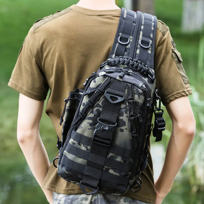 Waterproof Convenient Fishing Backpack Men Tactical Backpack Male Outdoor Multifunctional Camping Rucksack Climbing Shoulder Bag