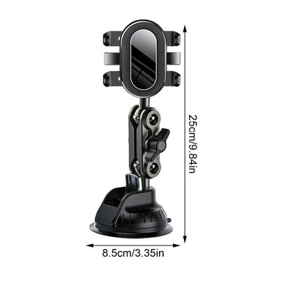 Car Phone Holder for Photography with Strong Suction Cup Base Anti-Shake Car Dashboard Accessories 360 Degree Adjustable