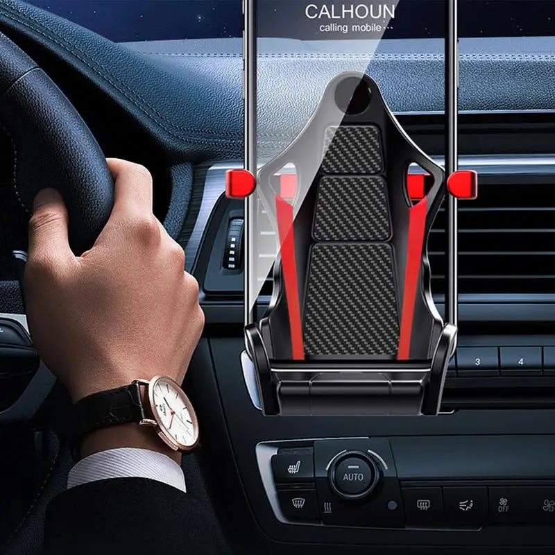 Racing Phone Holder Stable Clip Racing Seat Air Vent Phone Holder Stable Clip Universal Cell Phone Support Car Vent Phone Mount