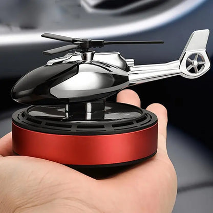 Solar Airplane Car Fragrance Diffuser Solar Powered Aroma Diffuser Solar Energy Rotate Helicopter Aromatherapy Decor For Car