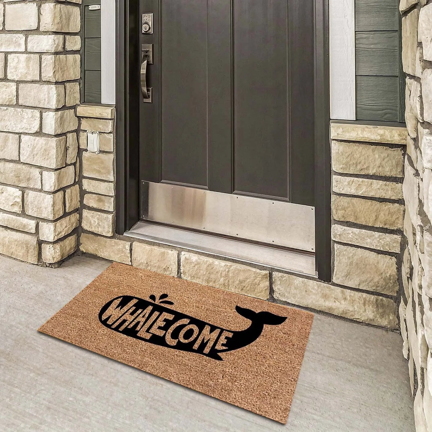 Whalecome Letters Door Mats Entrance Door Anti-Slip Living Room Hallway Floor Mats Kitchen Bathroom Rug Carpets Bedside Foot Mat