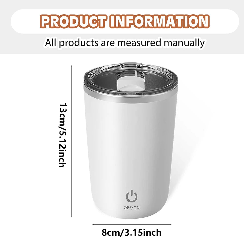 Automatic Self Stirring Magnetic Mug Capsule Cylindrical Magnetic Stirring Rod Non-Corroding Smart Mixer Thermal Mugs Coffee Cup