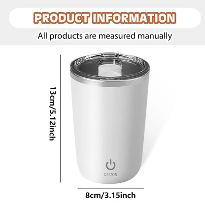 Automatic Self Stirring Magnetic Mug Capsule Cylindrical Magnetic Stirring Rod Non-Corroding Smart Mixer Thermal Mugs Coffee Cup