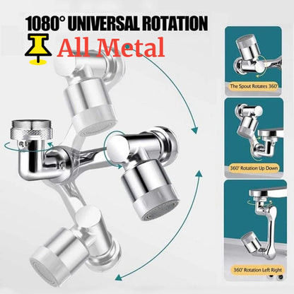 Universal Metal Copper Faucet Spray Head Tap Extension 1440° Rotation Kitchen Faucet Aerator Extender 1080° 360° Sink Sprayer