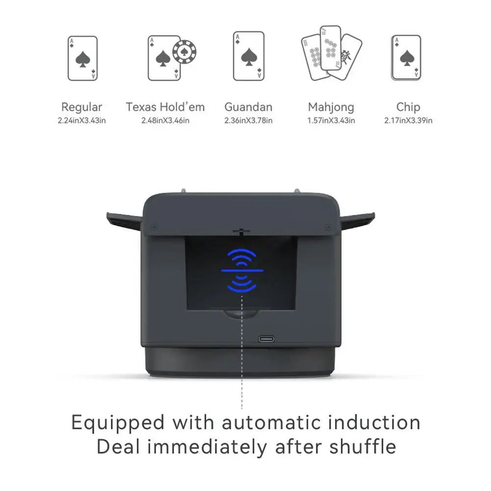 Card Dealer Machine Max 5 Card Shuffling Dealing Tool 2 In 1