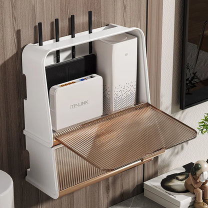 Hanging Wireless Wifi Router Shelf Storage Box