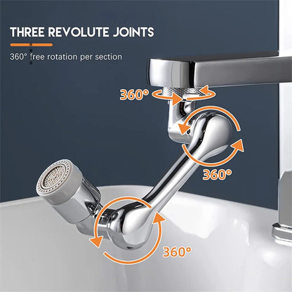 Rotatable Multifunctional Extension Faucet Aerator 1080 Degree