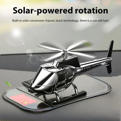 Solar Car Air Freshener Solar Powered Car Aromatherapy Automotive Fragrance Diffuser Helicopter Shape Car Scents Diffuser Car