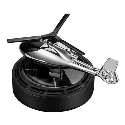 Solar Airplane Car Fragrance Diffuser Solar Powered Aroma Diffuser Solar Energy Rotate Helicopter Aromatherapy Decor For Car