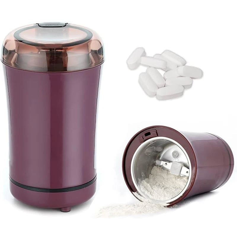 Multifunctional Grinder Electric Pill Crusher, Grinder For Large Pills to Fine Powder, Small Dose Coffee Bean Grinder