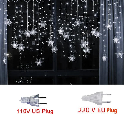 3.2M Christmas Snowflakes LED String Lights