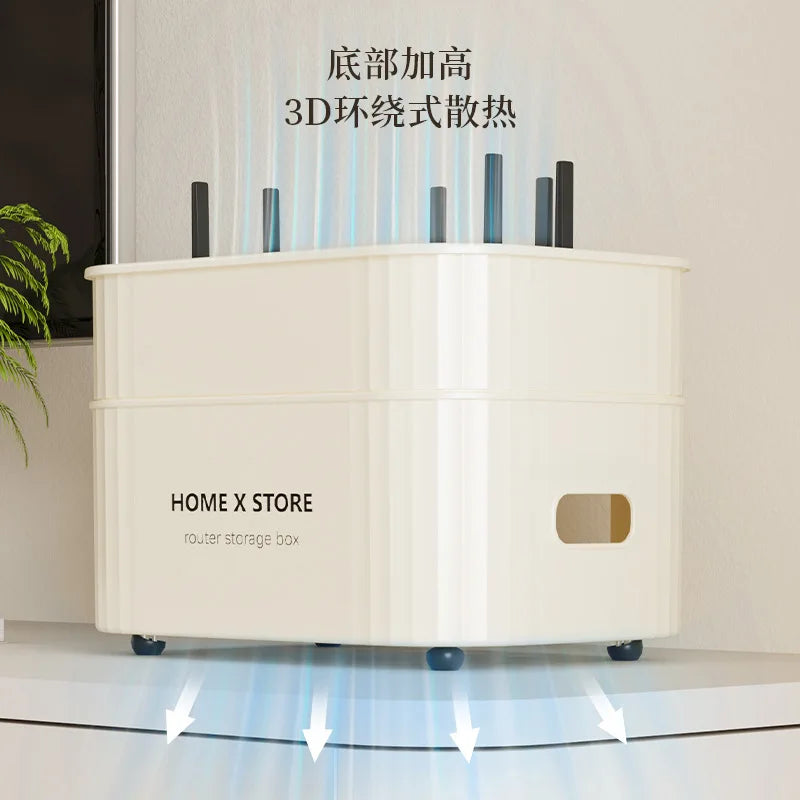 Wifi router storage box Desktop set-top box shielding box