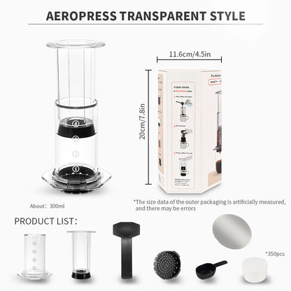 CAFEMASY New Style Transparent Espresso Coffee Maker