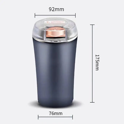 Mini stainless steel Electric Coffee Bean Grinder, Portable Grinder, Herbs Salt Pepper Spices Nuts Grains Powder Crusher