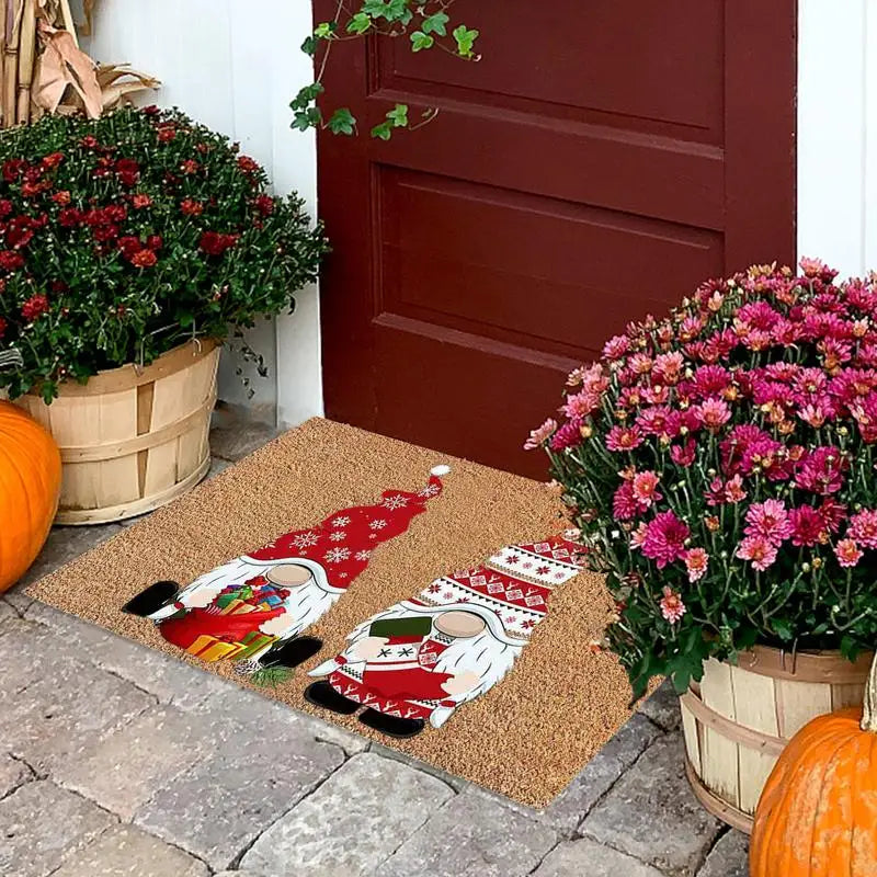 Christmas Welcome Mats For Front Door Funny Door Mats Outside Entrance Doormat Rug Kitchen Carpet Decor Colorful Home Decor