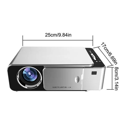 150 Inch Portable Mini Projector 1080P Self-Contained System Smart TV Home Appliance Screen Mirroring For Smartphone Computer