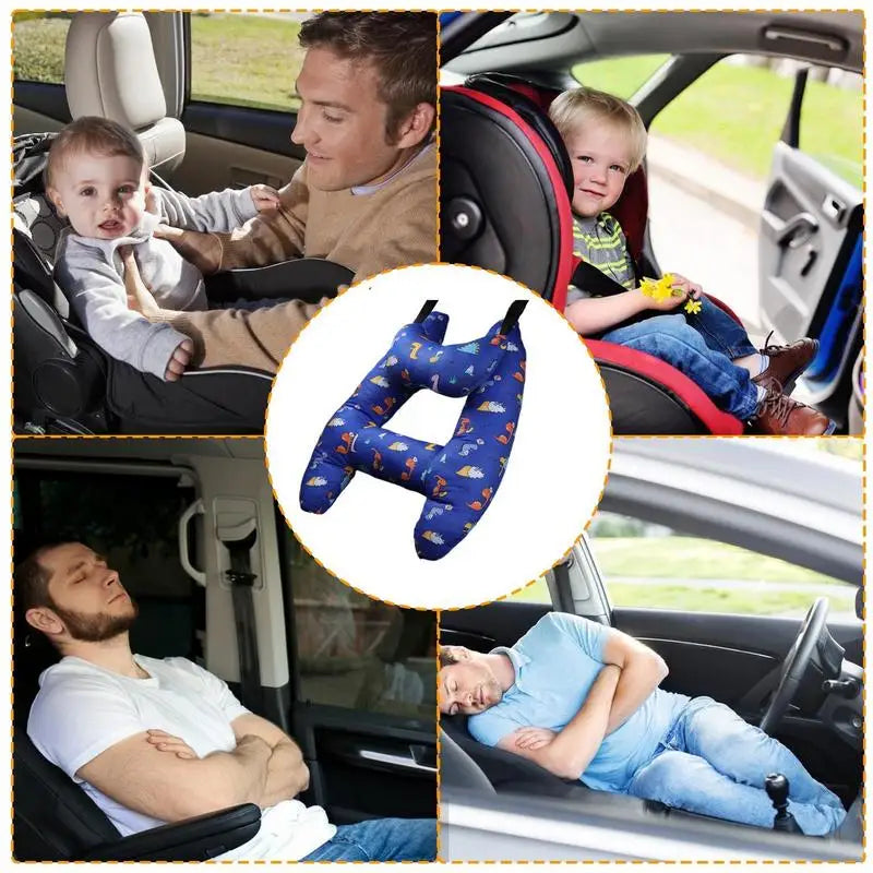 Cute Kid And Adult Car Sleeping Neck Head Support H-Shape