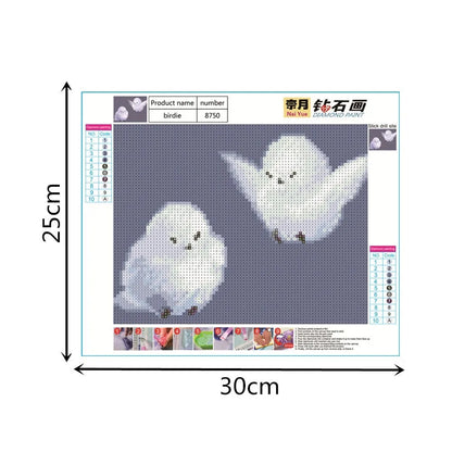 DIY 5D Kits With Tool Crystal Cute Cartoon Birds Wall Art Craft Home Decoration For Diamond Painting Set Embroidery Cross Stitch