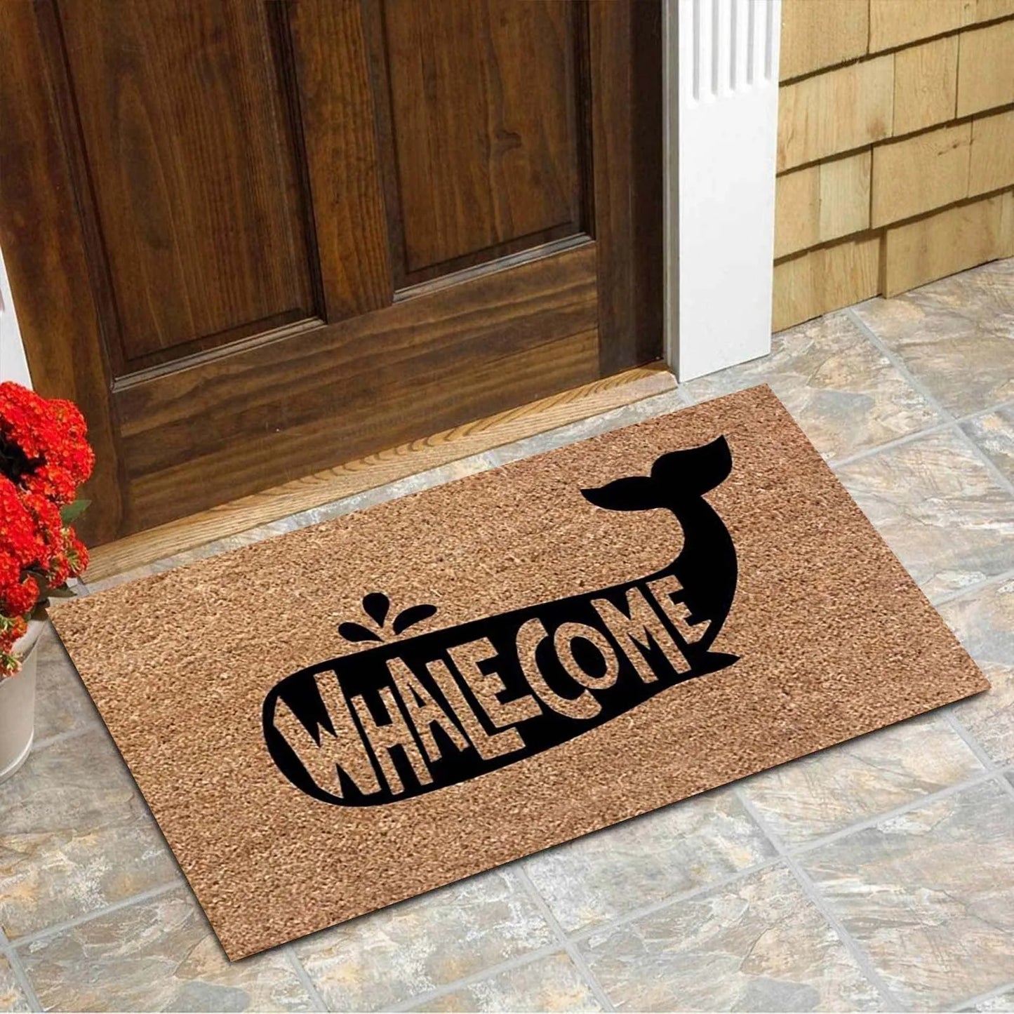 Whalecome Letters Door Mats Entrance Door Anti-Slip Living Room Hallway Floor Mats Kitchen Bathroom Rug Carpets Bedside Foot Mat