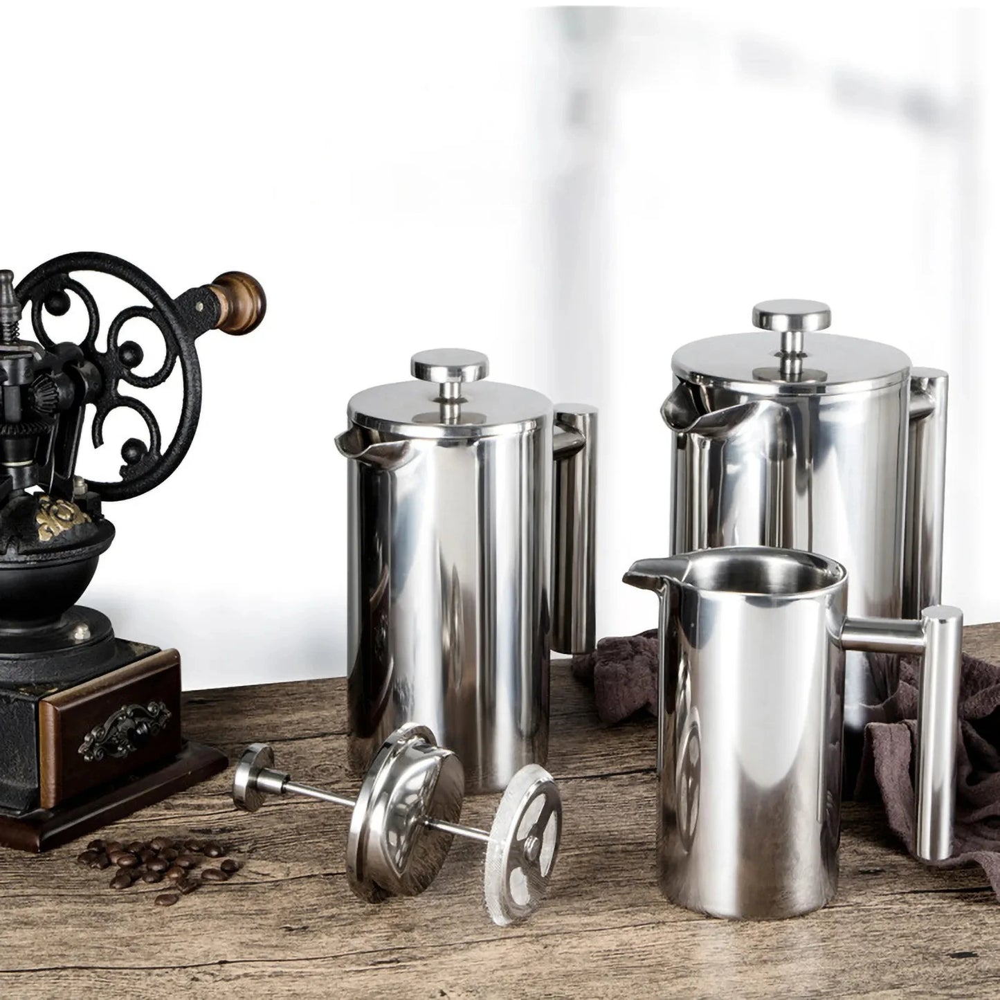 French Press Coffee Maker Stainless Steel