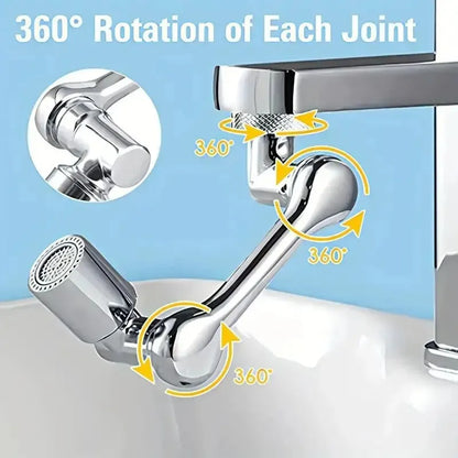 2pcs Faucet Extender, ABS Robotic Arm,Single Mode,1080° Rotating Universal Faucet Extension, Swivel Faucet For Bathroom Sink