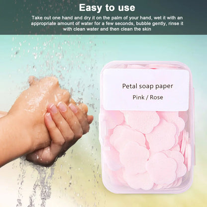 Soap Paper SheetsPortable Travel Paper Soap Skin Friendly And Water Soluble Travel Soap Flakes For Hiking Camping Outdoor