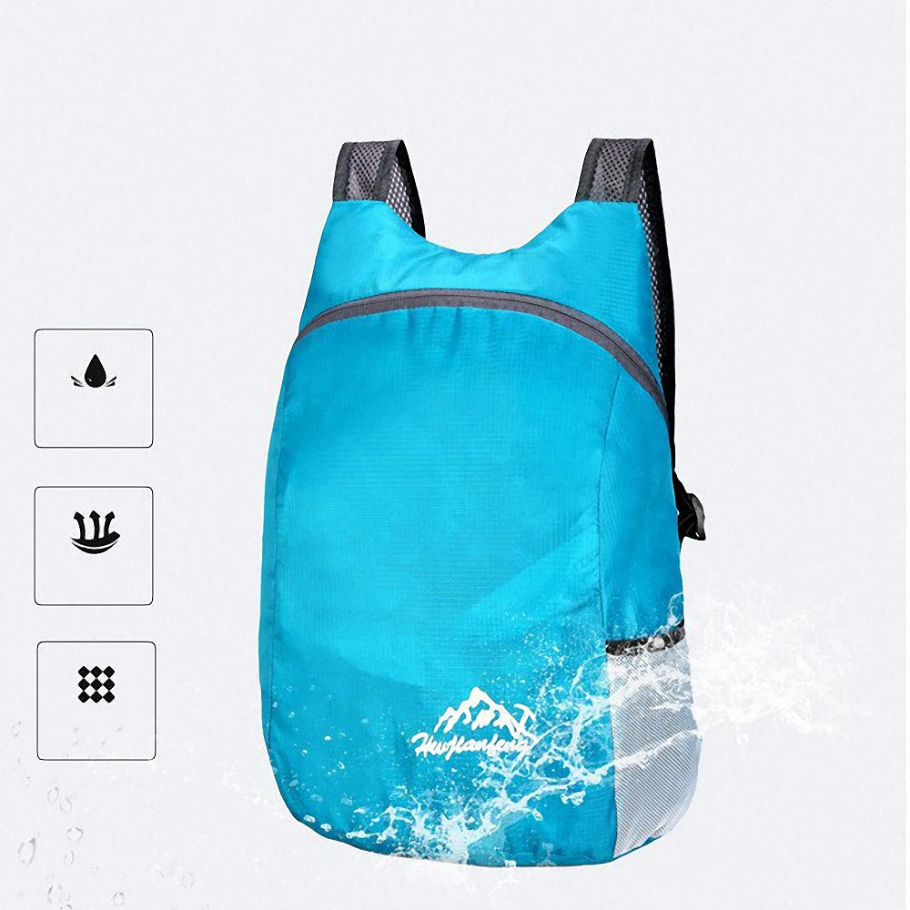 20L Lightweight Outdoor Backpack Unisex Waterproof Portable Foldable Outdoor Camping Hiking Travel Daypack Leisure Sport Bag